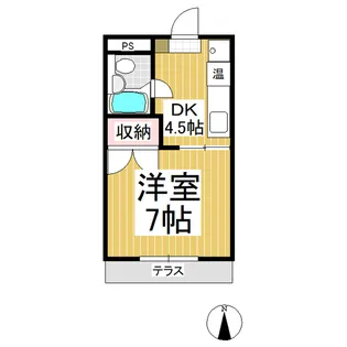 メゾンドM【1-D号室】の間取り