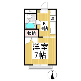 メゾンドM【2-C号室】の間取り