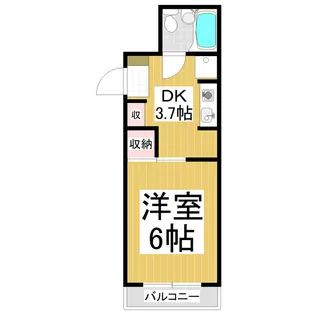 若里MW【201号室】の間取り