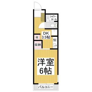 若里MW【202号室】の間取り