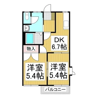 フレグランスアップル N【2階】の間取り