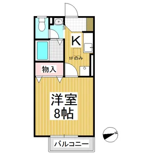 セトル岡村【206号室】の間取り