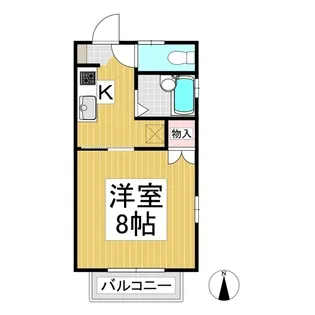 シティハイツイイジマ【201号室】の間取り