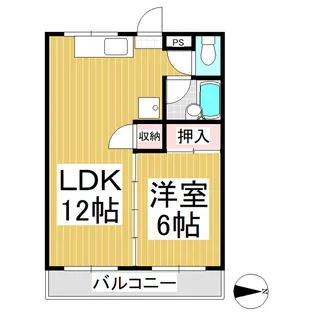 アプローズ(徳間)【105号室】の間取り
