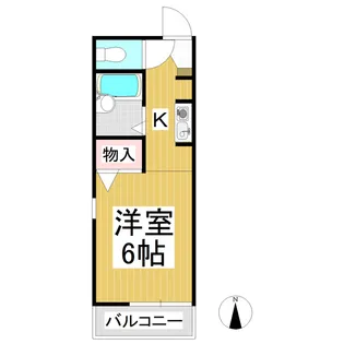 セジュールひが野 A棟【103号室】の間取り