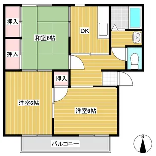 プレジール【201号室】の間取り