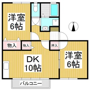クレイモア B棟【203号室】の間取り