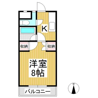 ウエストバレー【2階】の間取り