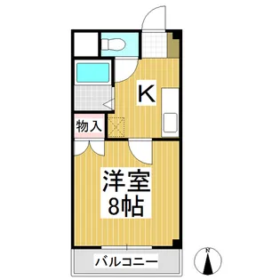 長野県長野市篠ノ井布施高田【アパート】の間取り