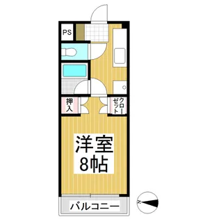 コーポ小さな森【101号室】の間取り