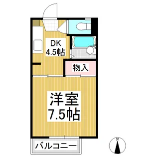 オリンピア川中島【1階】の間取り