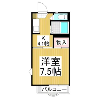 バルコリーヌ三本柳【2階】の間取り