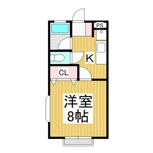 飯島ハイツ【201号室】の間取り