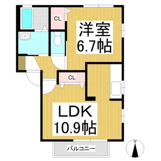ストーリア B棟【2階】の間取り