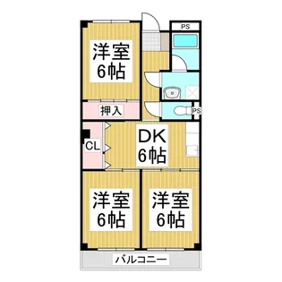 May三本柳【101号室】の間取り