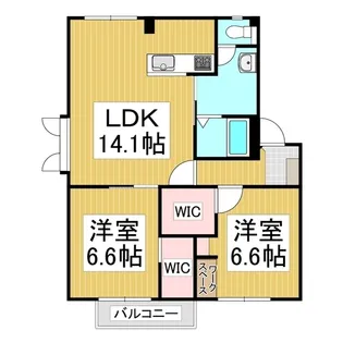 フレグランスレオ【1階】の間取り