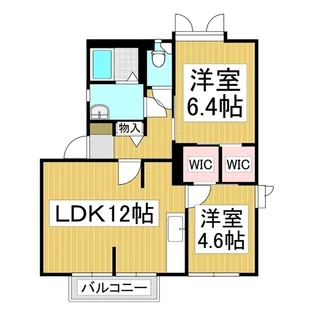 メゾンクレール原Ⅱ B棟【1階】の間取り