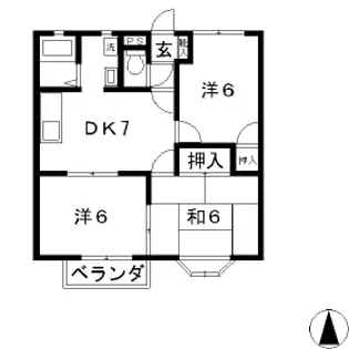 アネックス寺澤【101号室】の間取り
