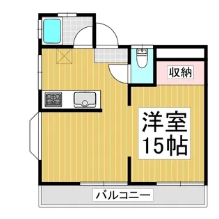 千曲ハイツ【15号室】の間取り