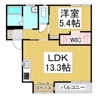 ラプラスゆう W棟【202号室】の間取り