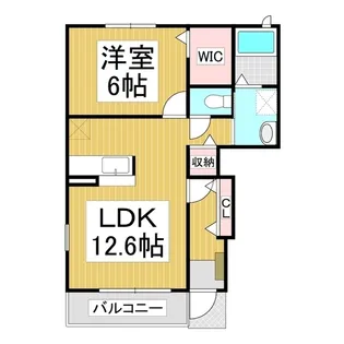 ガーデンハウス朝日山 A棟【1階】の間取り