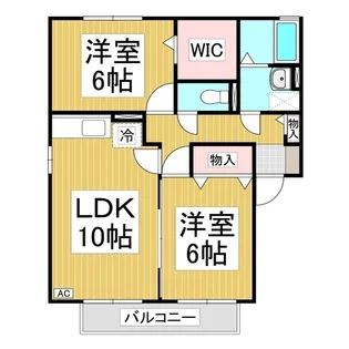 メゾン・トモトール B棟【2階】の間取り