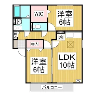 メゾン・トモトール B棟【1階】の間取り