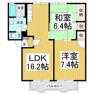セフィーラ若里【2階】の間取り