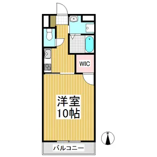 ラフィネ吉祥【201号室】の間取り