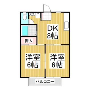 エンダイハイツ【1階】の間取り