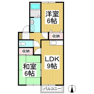 エルプラド21 B棟【102号室】の間取り
