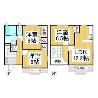 ルミネッセンス B【1階】の間取り