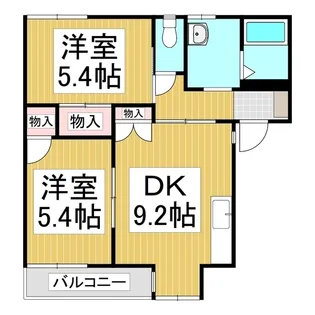 ラプラスゆう M棟【2階】の間取り