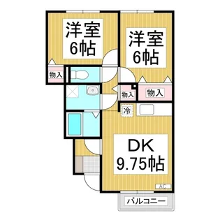 グランモア南松島【1階】の間取り