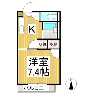 ベルメゾン三本柳 Ⅴ棟【2階】の間取り