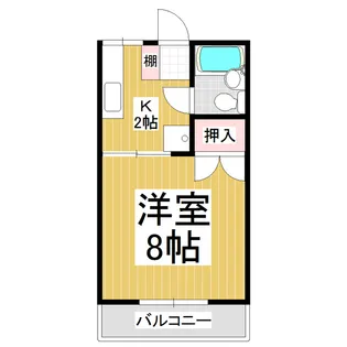 丸山コーポ Ⅲ【6号室】の間取り