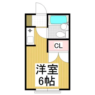 ハイツとまと【202号室】の間取り