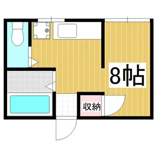 コーポ美くに【1-D号室】の間取り