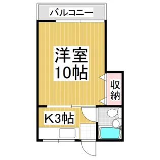 シルクハウス【2-L号室】の間取り