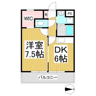 ベルメゾンW1【203号室】の間取り
