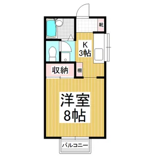 ベルフィー杉本 A【5号室】の間取り