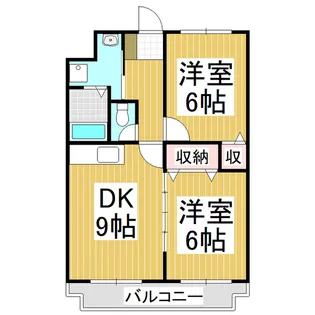 サンライズ21【201号室】の間取り