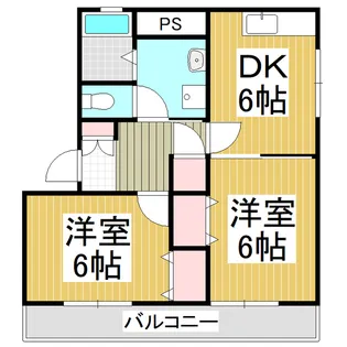 エステートマンションセンタープラザ1番館【202号室】の間取り