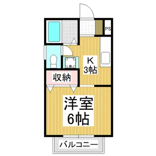 ハイツオリオン【G号室】の間取り