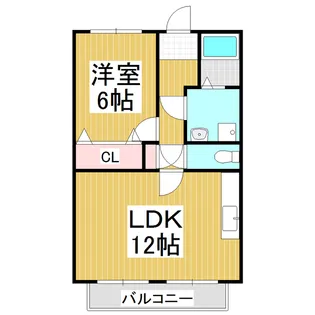 Surplus Two今宮【1階】の間取り