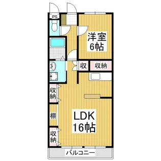 Surplus Threeハイマート明金A【1階】の間取り