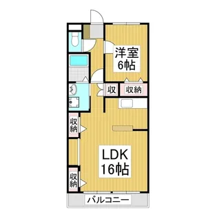 Surplus Threeハイマート明金A【2階】の間取り