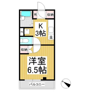 藤忠コーポ2【401号室】の間取り