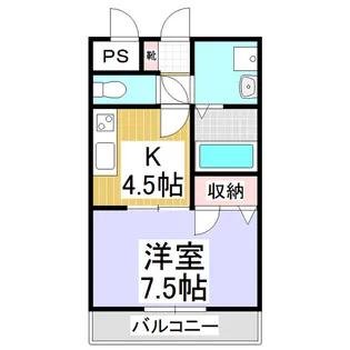 ハミングビレッジ【405号室】の間取り