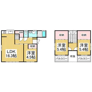長野県飯田市松尾明【一戸建】の間取り